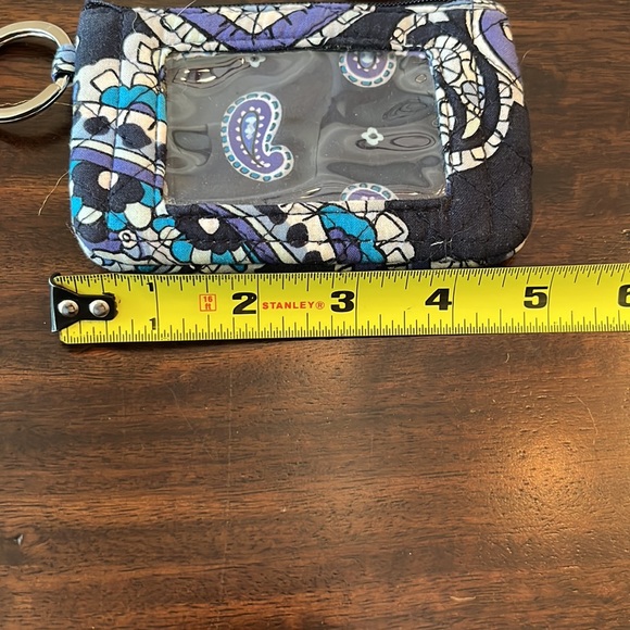 Vera Bradley ID holder/keychain/zipper change purse. Paisley design. - Picture 4 of 5